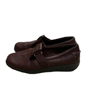 Hotter Sunset Shoes with Pretty Hand-stitched Details in Purple Size 10